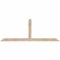 Ekena Millwork Portland Smooth Timber Gable Bracket, Douglas Fir, 72"W x 27"H x 1 1/2"D x 3 1/2"F, 9/12 Pitch GBW072X27X0204POR00SDF - alternate 1